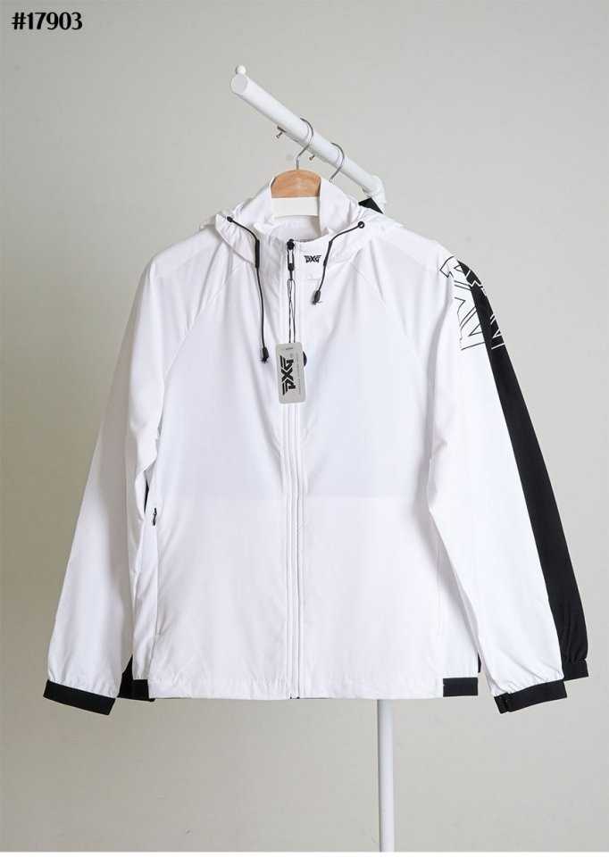 PXG 남성 우븐 하이넥 후드 풀집업 자켓(2color)