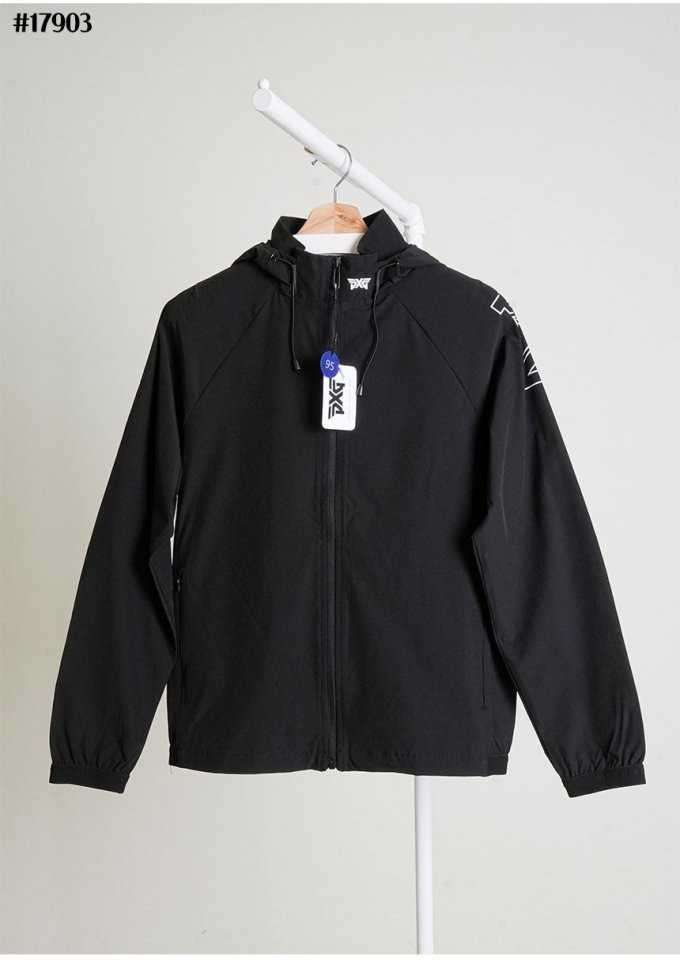 PXG 남성 우븐 하이넥 후드 풀집업 자켓(2color)