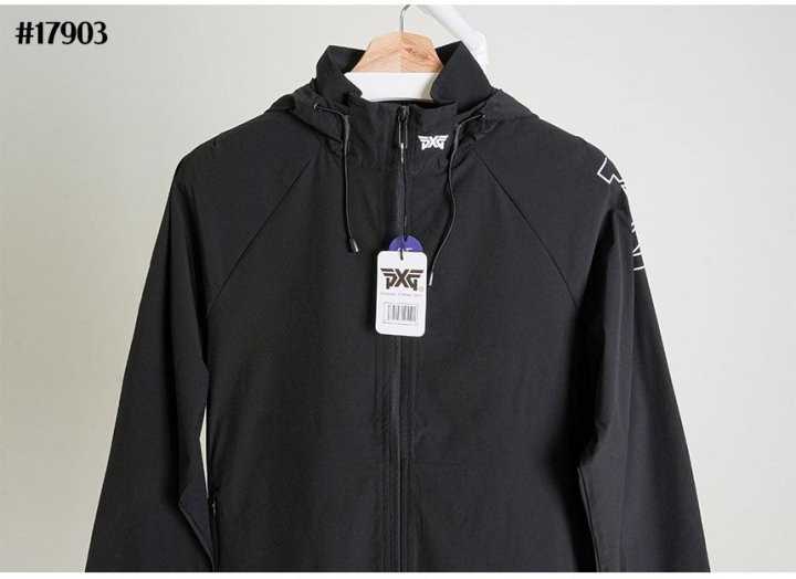 PXG 남성 우븐 하이넥 후드 풀집업 자켓(2color)