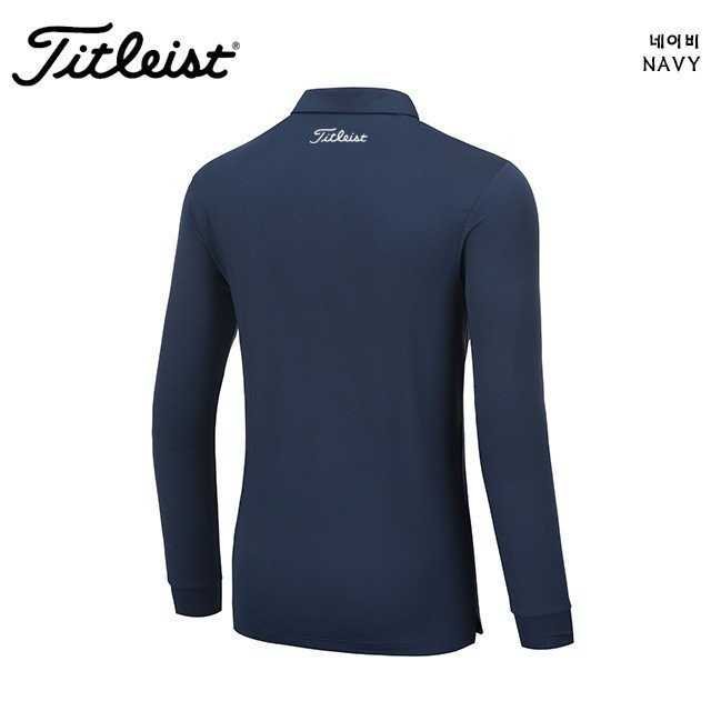 타이틀리스트 남성 어깨 배색 긴팔 카라티(3color)