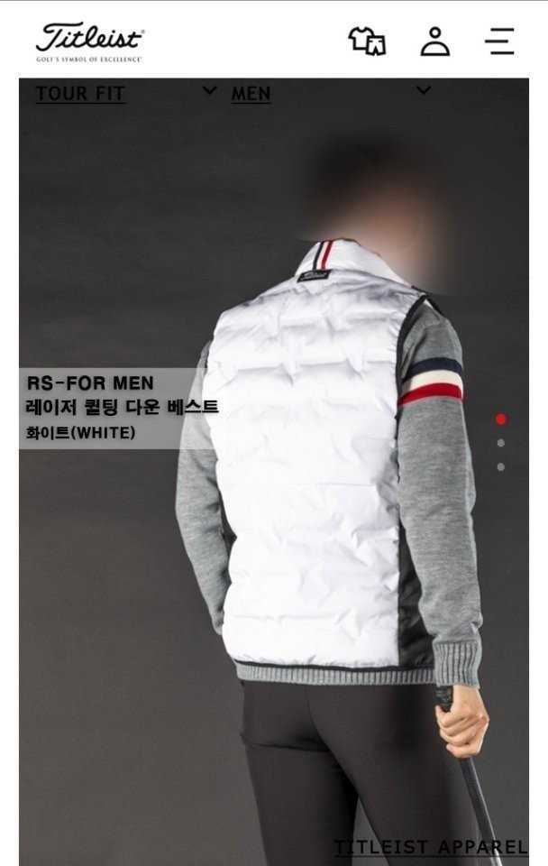 타이틀리스트 레이저 퀼팅 다운 베스트(4color)