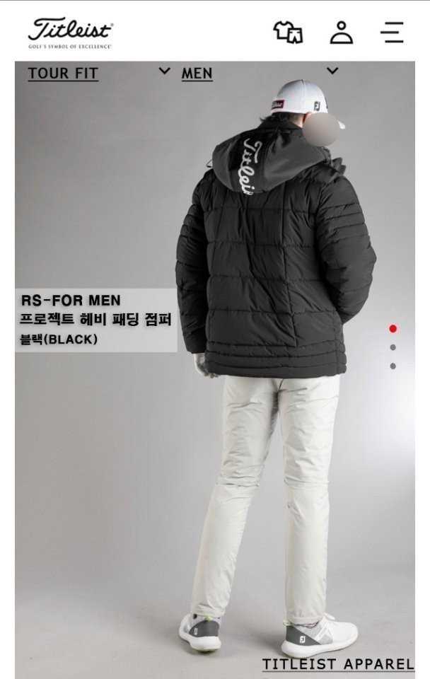 타이틀리스트 프로젝트 헤비 패딩 점퍼(2color)