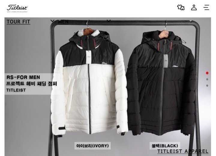 타이틀리스트 프로젝트 헤비 패딩 점퍼(2color)