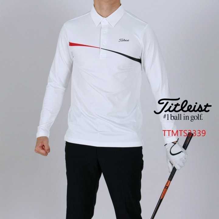 타이틀리스트 남자 TTMTS3339 커넥팅 긴팔 카라티(2color)