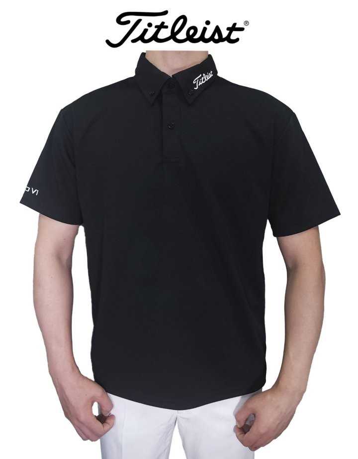 타이틀리스트 남성 버튼다운카라 로고 PRO v1 투어퍼포먼스 PK셔츠(3color)