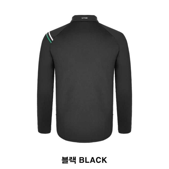 지포어 남성 자수로고 라인 긴팔 카라티(2color)