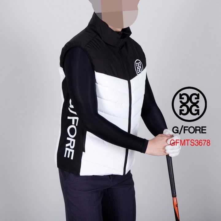 지포어 남자 GFMTS3678 로고 패딩 베스트 조끼(2color)