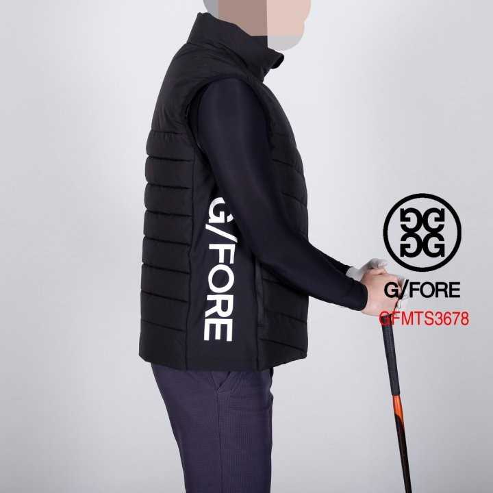 지포어 남자 GFMTS3678 로고 패딩 베스트 조끼(2color)