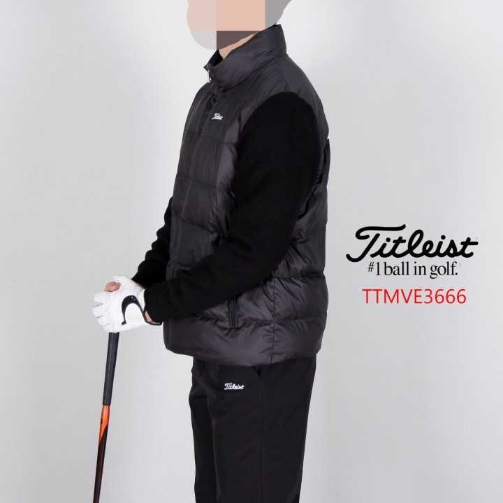 타이틀리스트 남자 TTMVE3666 니트소매 덕다운 패딩 점퍼(2color)