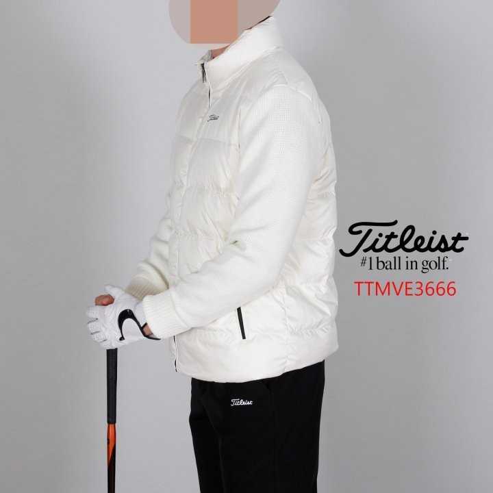타이틀리스트 남자 TTMVE3666 니트소매 덕다운 패딩 점퍼(2color)