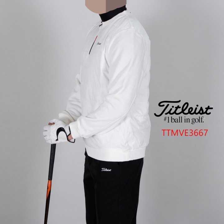 타이틀리스트 남자 TTMVE3667 포인트지퍼 패딩 맨투맨(2color)
