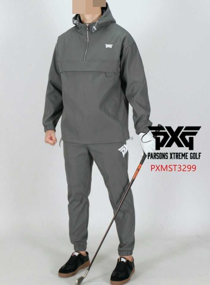 PXG 남자 PXMST3299 기모 후드아노락 트레이닝 세트(2color)