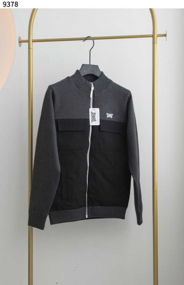 PXG 수입고급 가슴 포켓 니트 집업 자켓(2color)