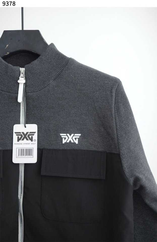 PXG 수입고급 가슴 포켓 니트 집업 자켓(2color)