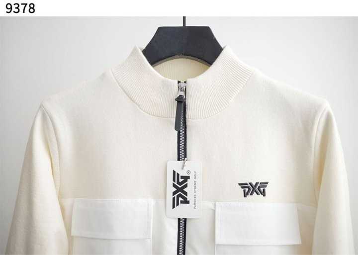 PXG 수입고급 가슴 포켓 니트 집업 자켓(2color)