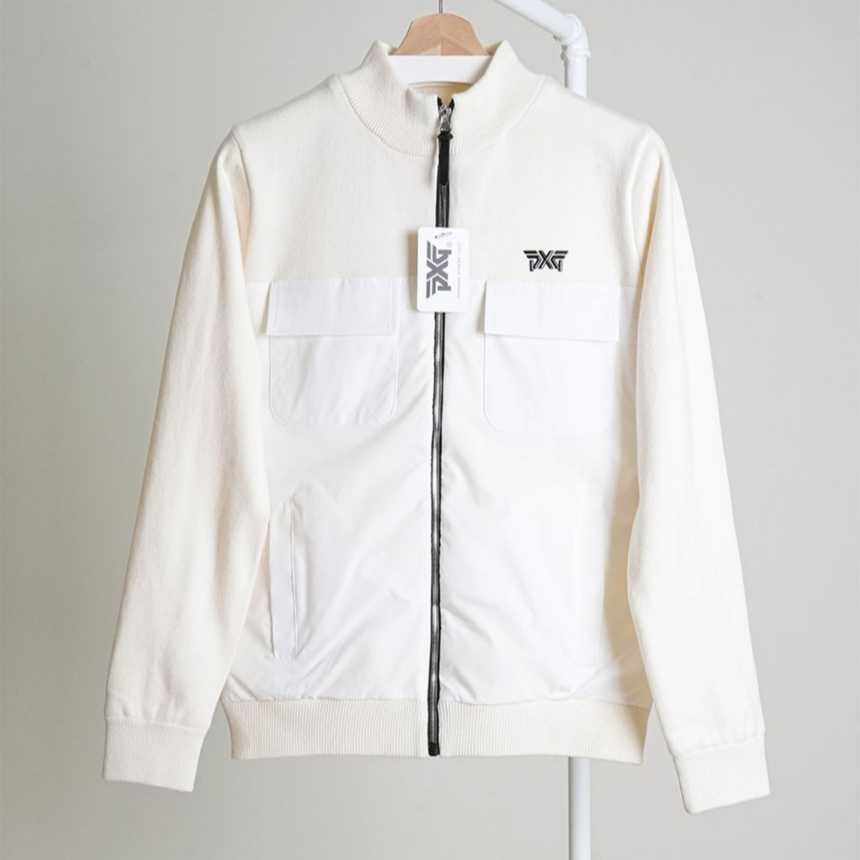 PXG 남성 하프넥 방풍 니트 다운 풀집업 자켓(2color)