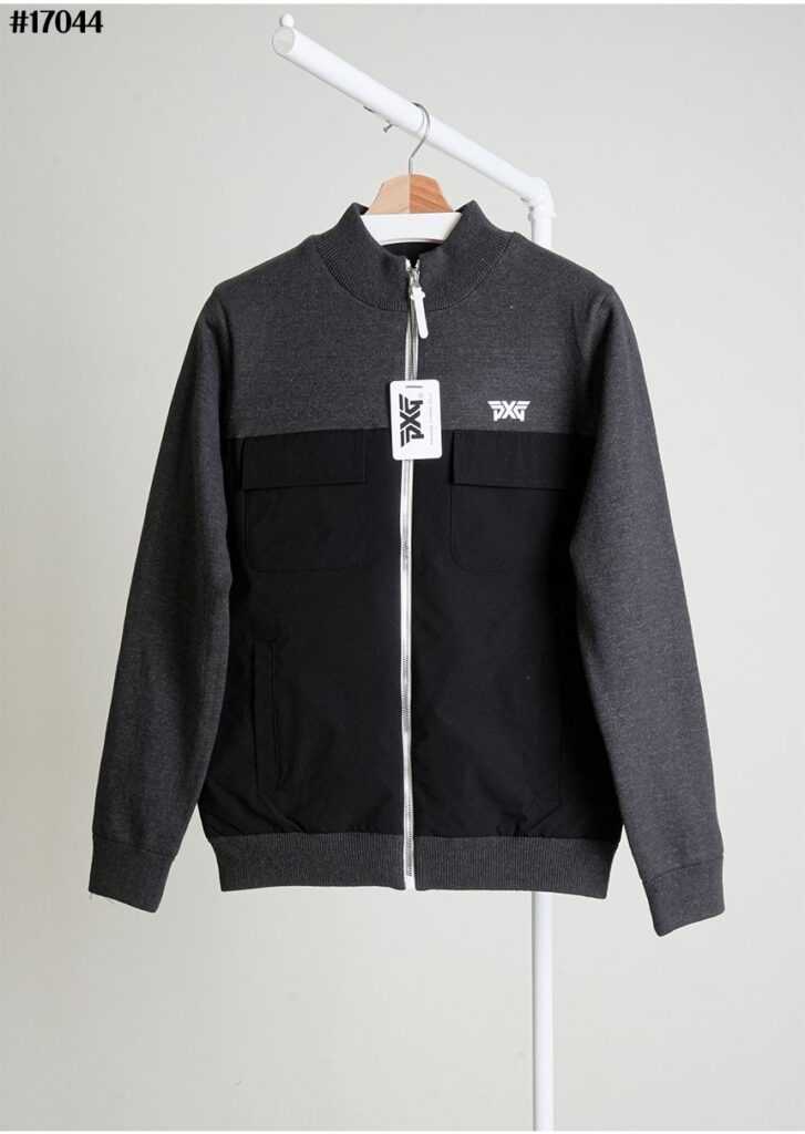 PXG 남성 하프넥 방풍 니트 다운 풀집업 자켓(2color)