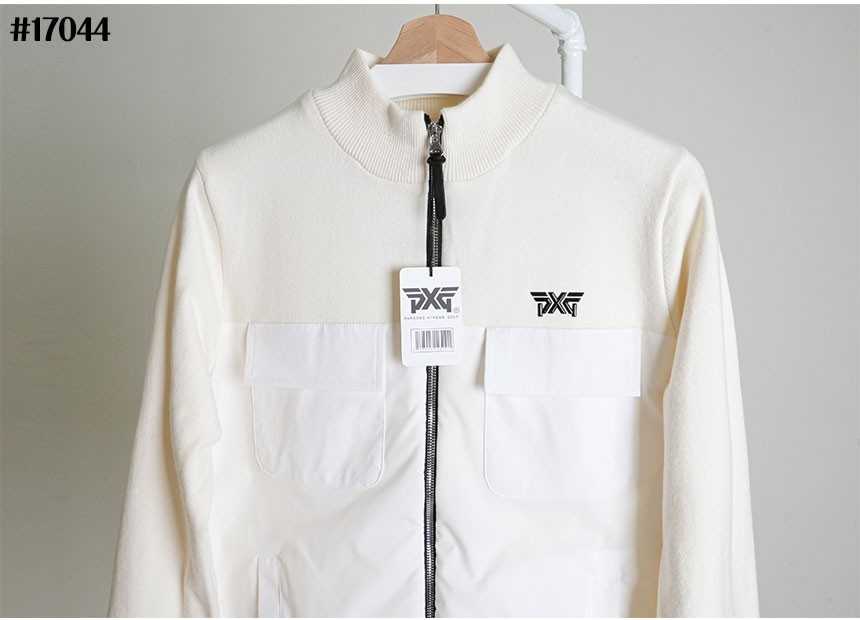 PXG 남성 하프넥 방풍 니트 다운 풀집업 자켓(2color)