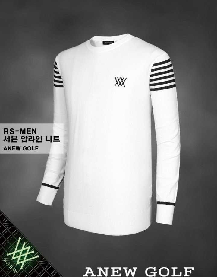 어뉴 남성 세븐 암라인 니트(2color)