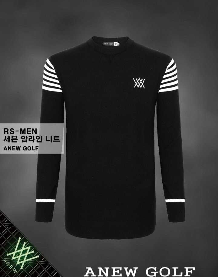 어뉴 남성 세븐 암라인 니트(2color)