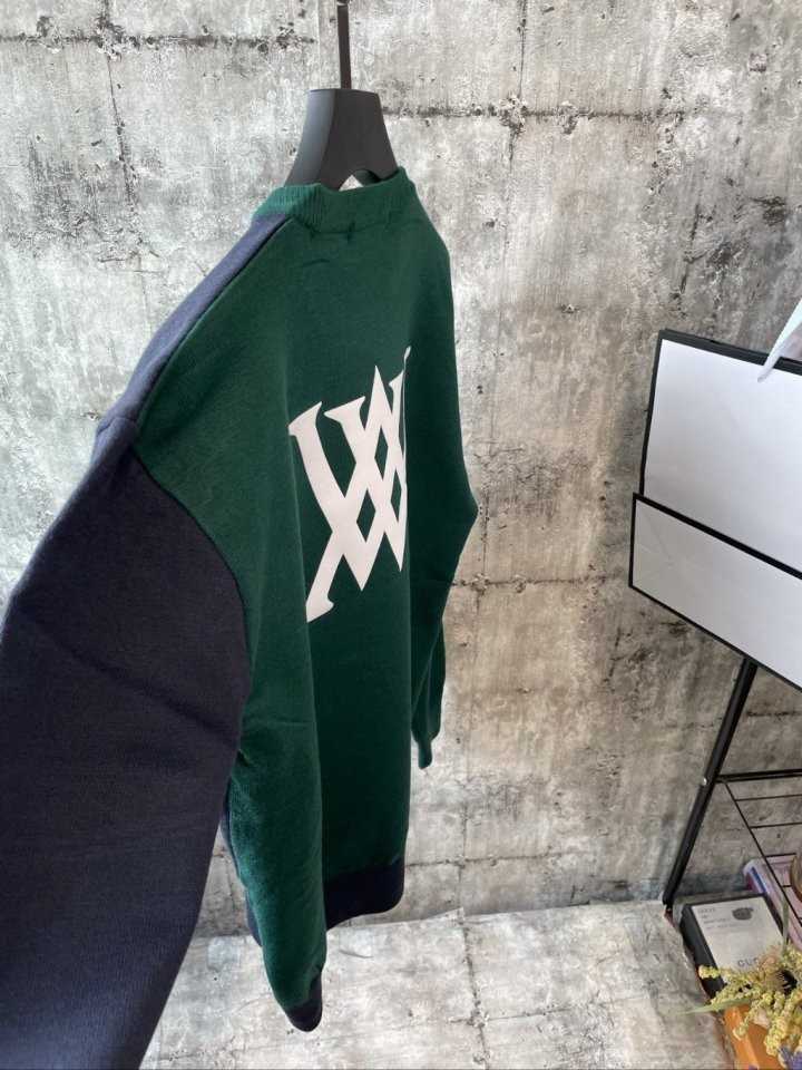 어뉴 남성 AN사선배색 로고니트(2color)