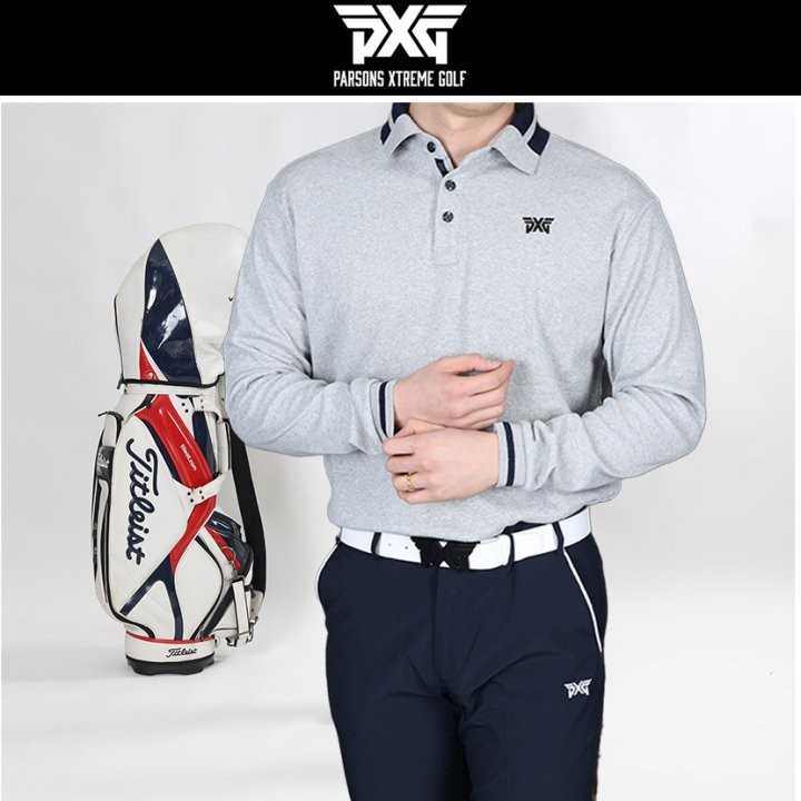 PXG 카라 두줄배색 면 카라티(3color)