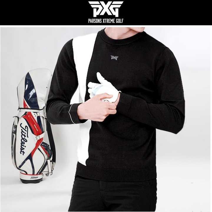 PXG 사이드 한줄배색 니트라운드(2color)
