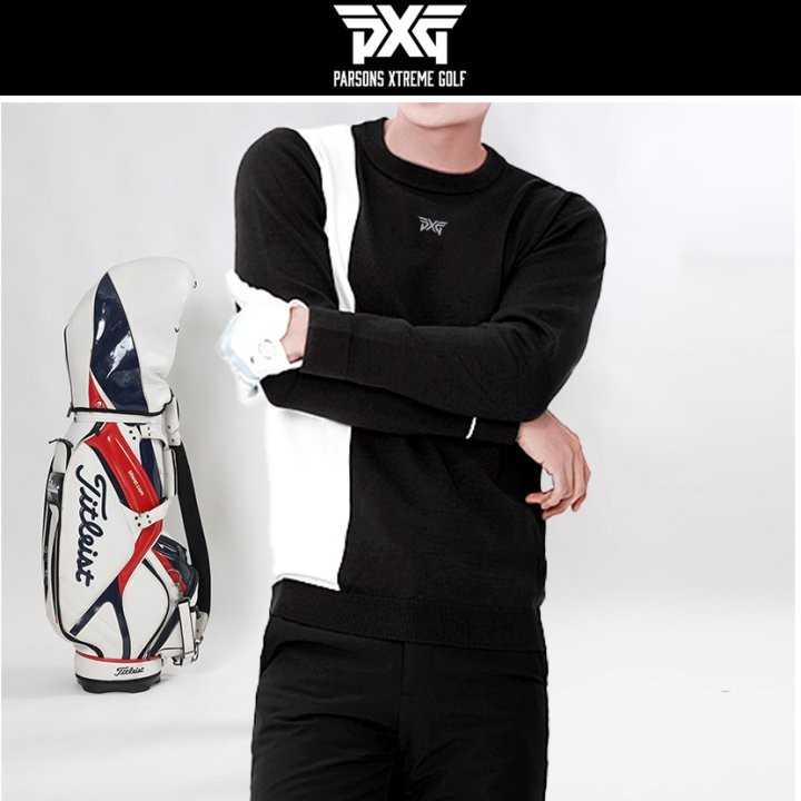 PXG 사이드 한줄배색 니트라운드(2color)