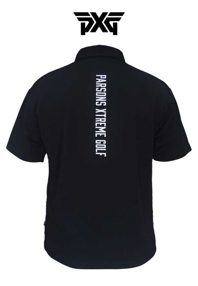 PXG 남성 카라 로고 버튼 다운 드라이핏 센터백 레터링 드라이핏 PK셔츠(2color)