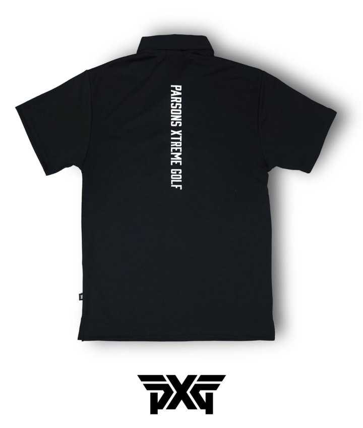 PXG 남성 카라 로고 버튼 다운 드라이핏 센터백 레터링 드라이핏 PK셔츠(2color)