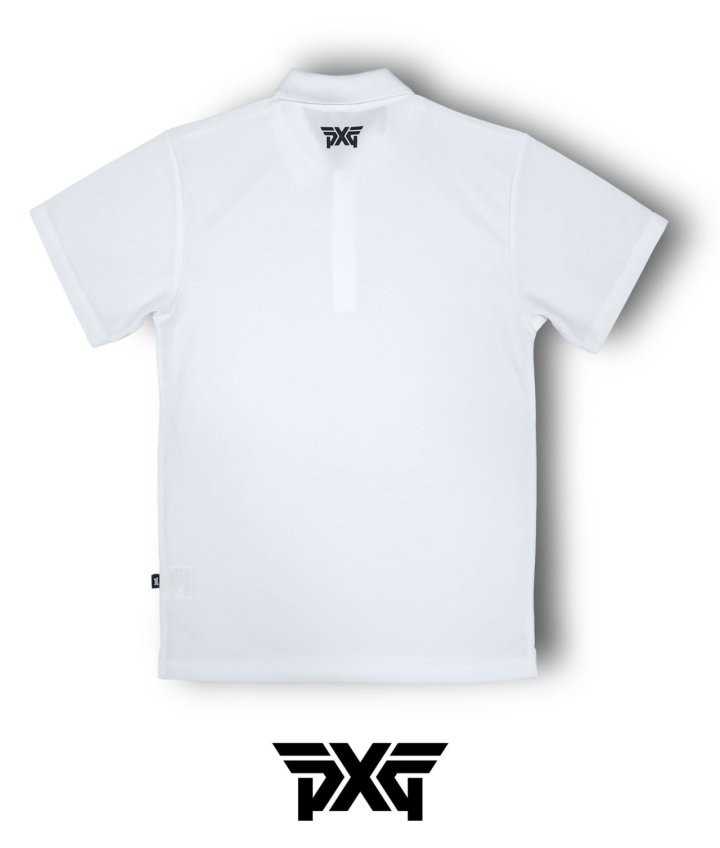 PXG 남성 미니 센터로고 숄더라인 레터링 퍼포먼스 드라이핏 PK셔츠(2color)