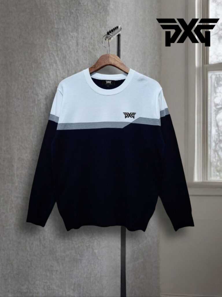 PXG 남성 신크로 자수 라운드니트(2color)