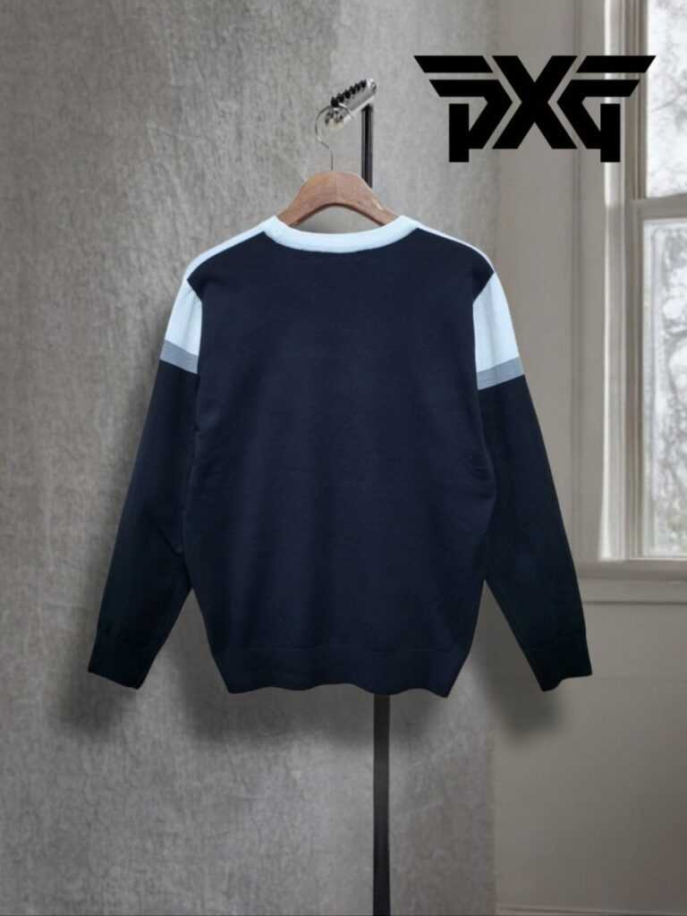 PXG 남성 신크로 자수 라운드니트(2color)