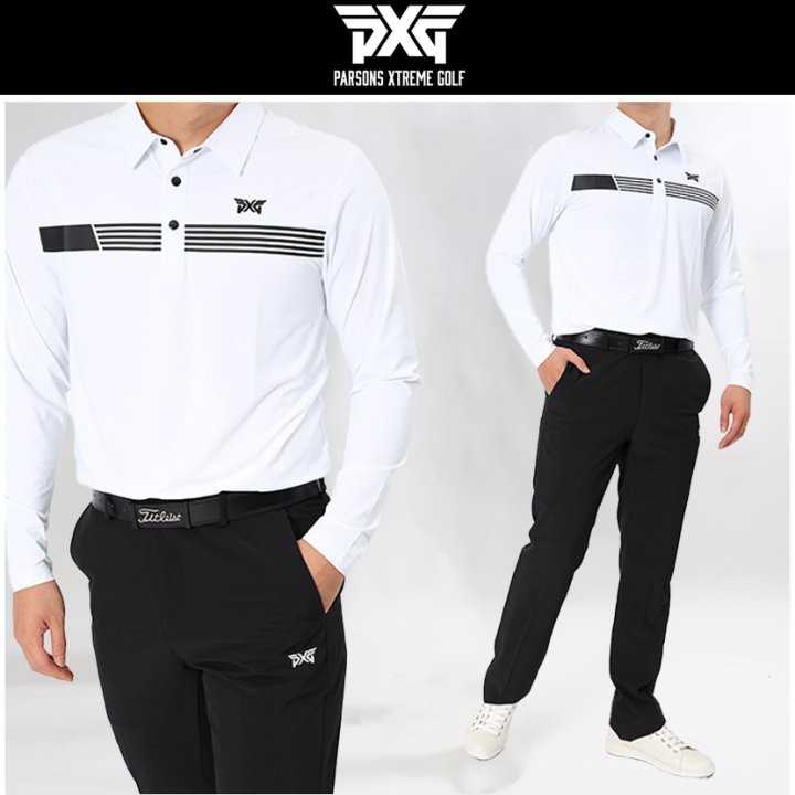 PXG 남성 가슴 다섯줄 긴팔(2color)