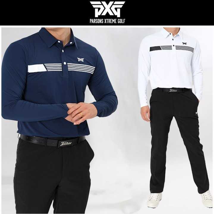 PXG 남성 가슴 다섯줄 긴팔(2color)