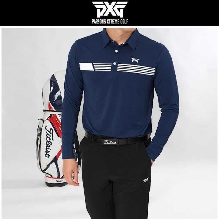 PXG 남성 가슴 다섯줄 긴팔(2color)