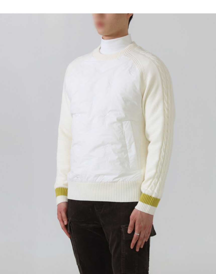 지포어 수입고급 하이드리브 니트 구스다운 아우터