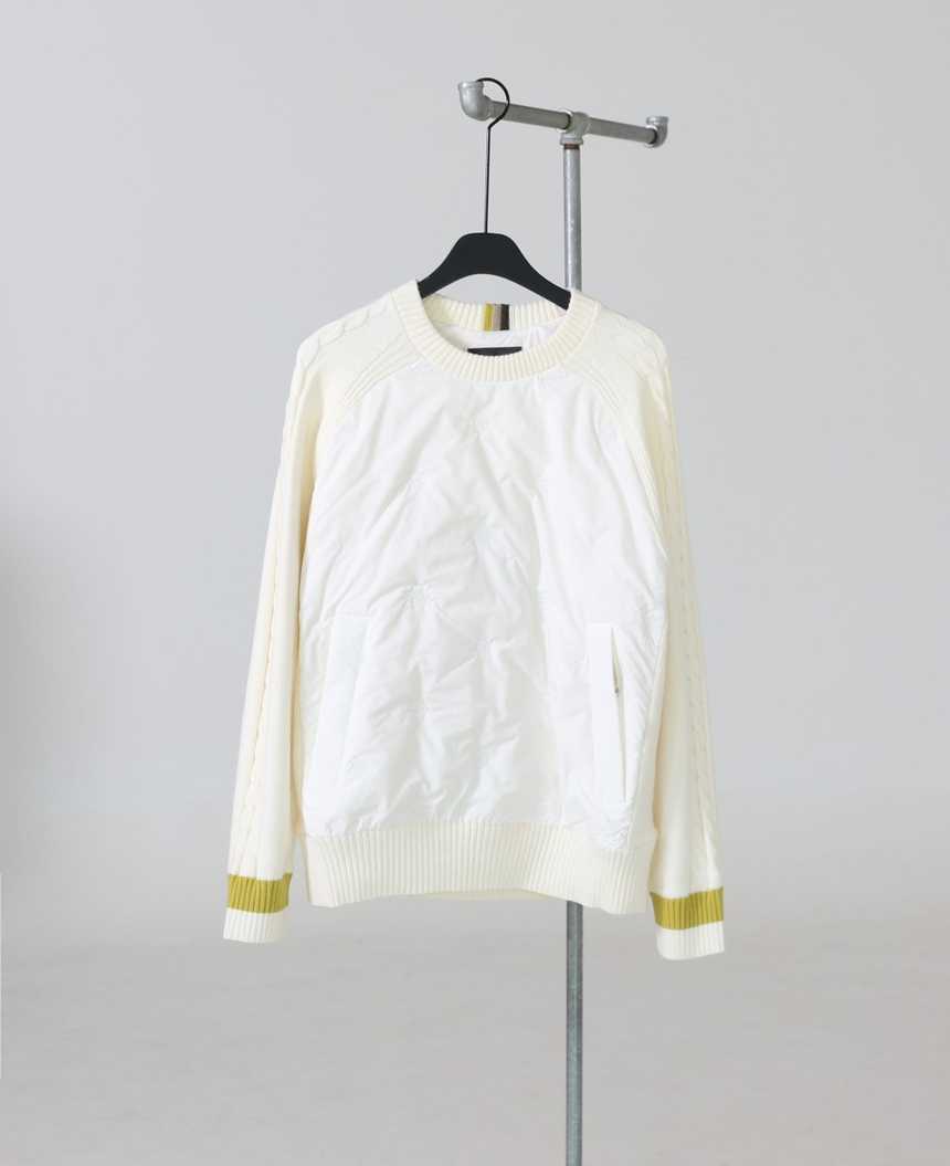 지포어 수입고급 하이드리브 니트 구스다운 아우터