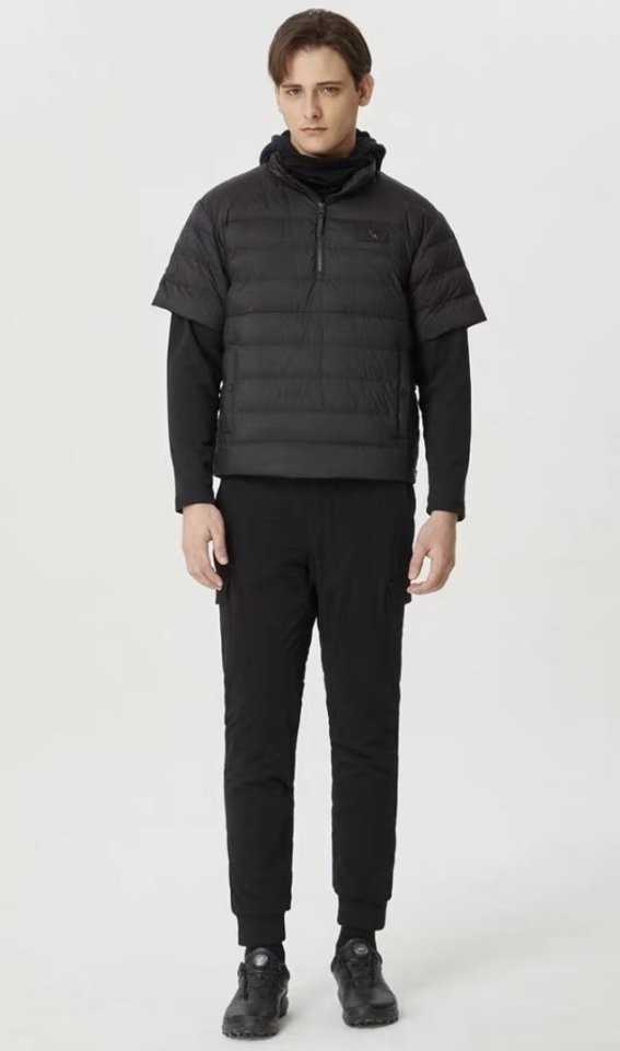 PXG 남성 겨울 숏 슬리브 다운 자켓