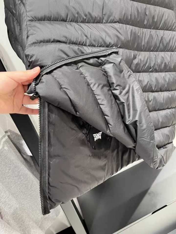 PXG 남성 겨울 숏 슬리브 다운 자켓