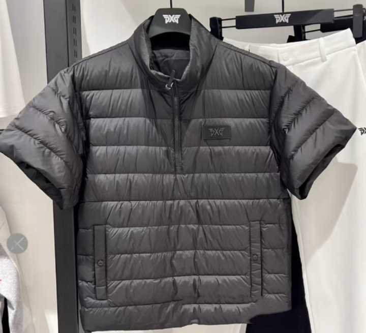 PXG 남성 겨울 숏 슬리브 다운 자켓