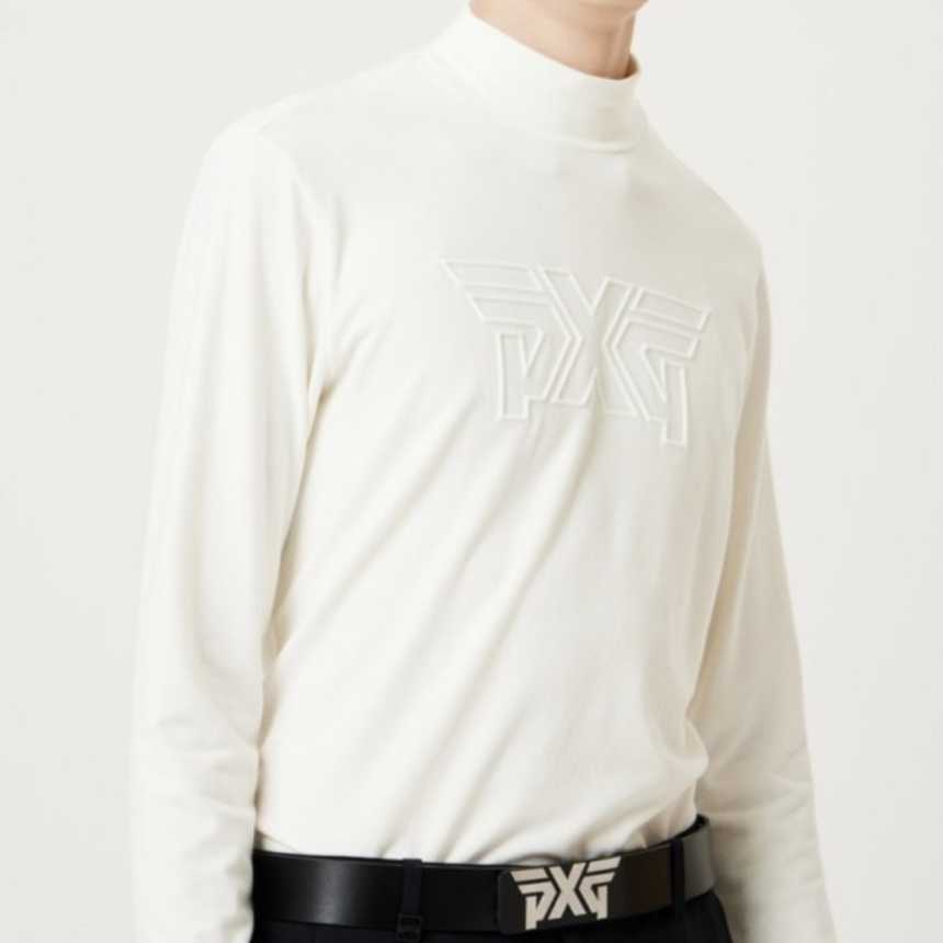 PXG 겨울 기모 모크 넥 롱슬리브 티셔츠(2color)