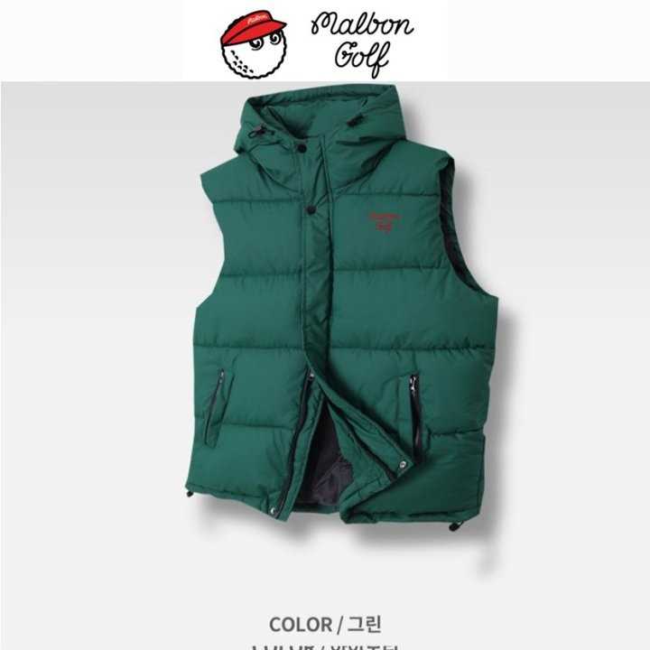 말본 후드로고 패딩 조끼(3color)