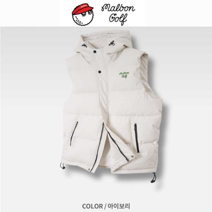 말본 후드로고 패딩 조끼(3color)