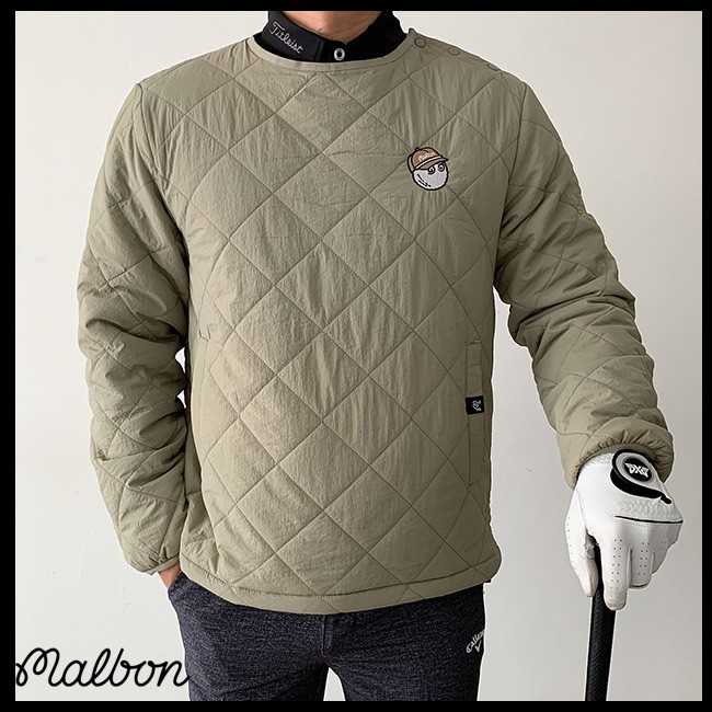 말본 패딩 옆 단추 맨투맨(2color)