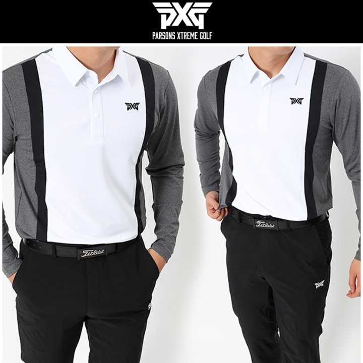 PXG 남성 서스펜더 배색 긴팔(2color)