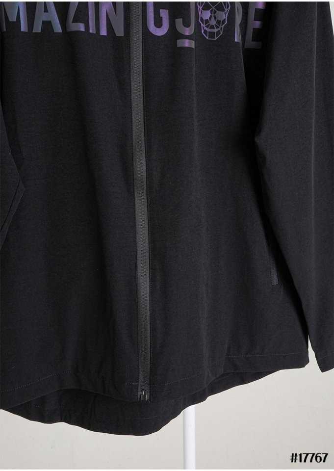 어메이징크리 남성 체스트 로고 테크 윈드 블럭 풀집업 자켓&테크 윈드 블럭 팬츠 셋(2color)