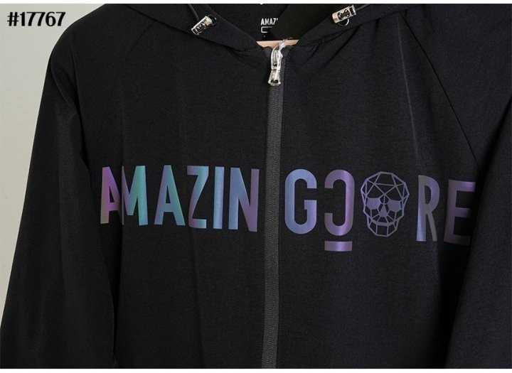 어메이징크리 남성 체스트 로고 테크 윈드 블럭 풀집업 자켓&테크 윈드 블럭 팬츠 셋(2color)