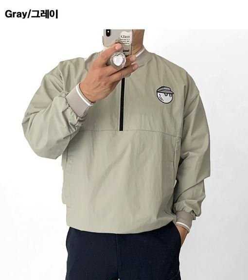 말본 남성 등프린팅 아노락 집업(3color)