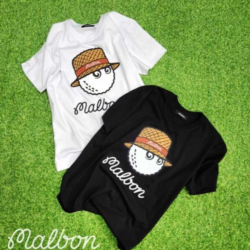 말본 STRAW HAT 레터링 라운드 티셔츠(2color)